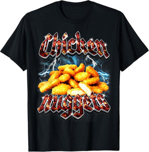 Bootleg Rap Funny Chicken Nuggets Vintage 90s Heavy Metal