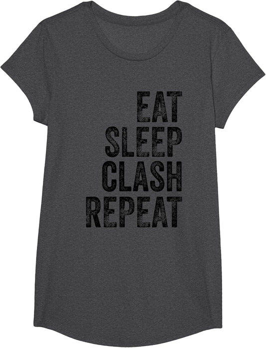 Eat Sleep Clash Repeat Kids Present Child Gamer Boys Girls