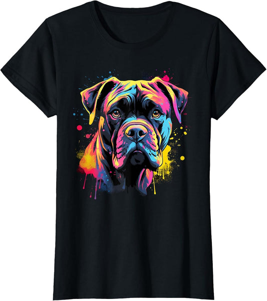 Cute Cane Corso Dog on Painted Cane Corso