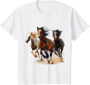 Vintage Horses Lover Graphic Women Boys Girls