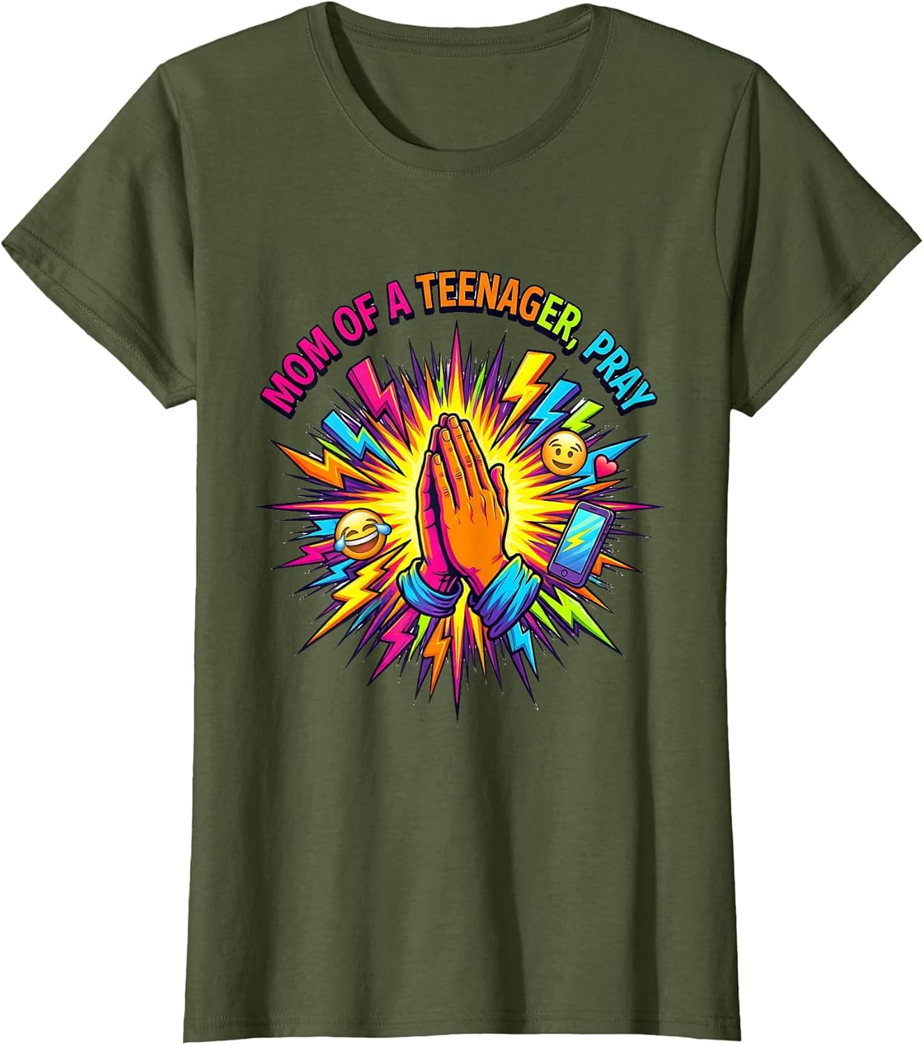 Mom of a Teenager Pray Funny Parenting Design