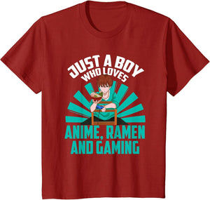 Kawaii Boys Japan Gamer Ramen Noodles Gaming Manga Anime