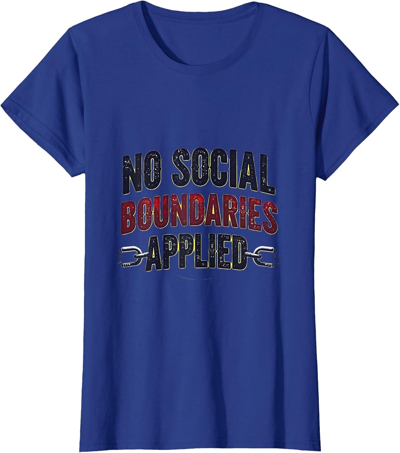 No Social Boundaries Applied Bold Statement Design