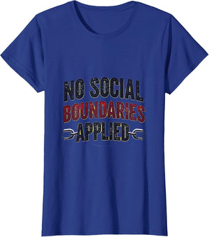No Social Boundaries Applied Bold Statement Design