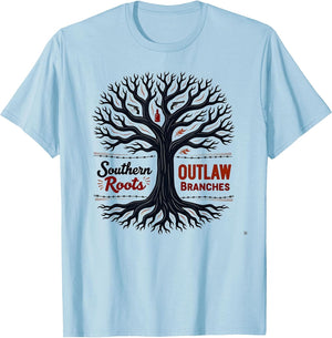 Southern Roots Outlaw Branches Hillbilly Country Graphic