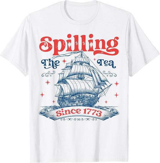 Vintage History Teacher Spilling The Tea Since 1773
