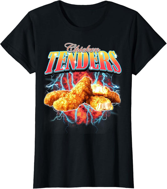 Bootleg Rap Funny Chicken Tenders Vintage 90s Heavy-Metal