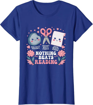 Nothing Beats Librarian Rock Paper Scissors Reading Book