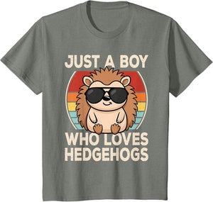 Just A Boy Who Loves Hedgehogs Hedgehog Lover Boys Kids