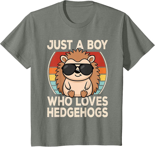 Just A Boy Who Loves Hedgehogs Hedgehog Lover Boys Kids