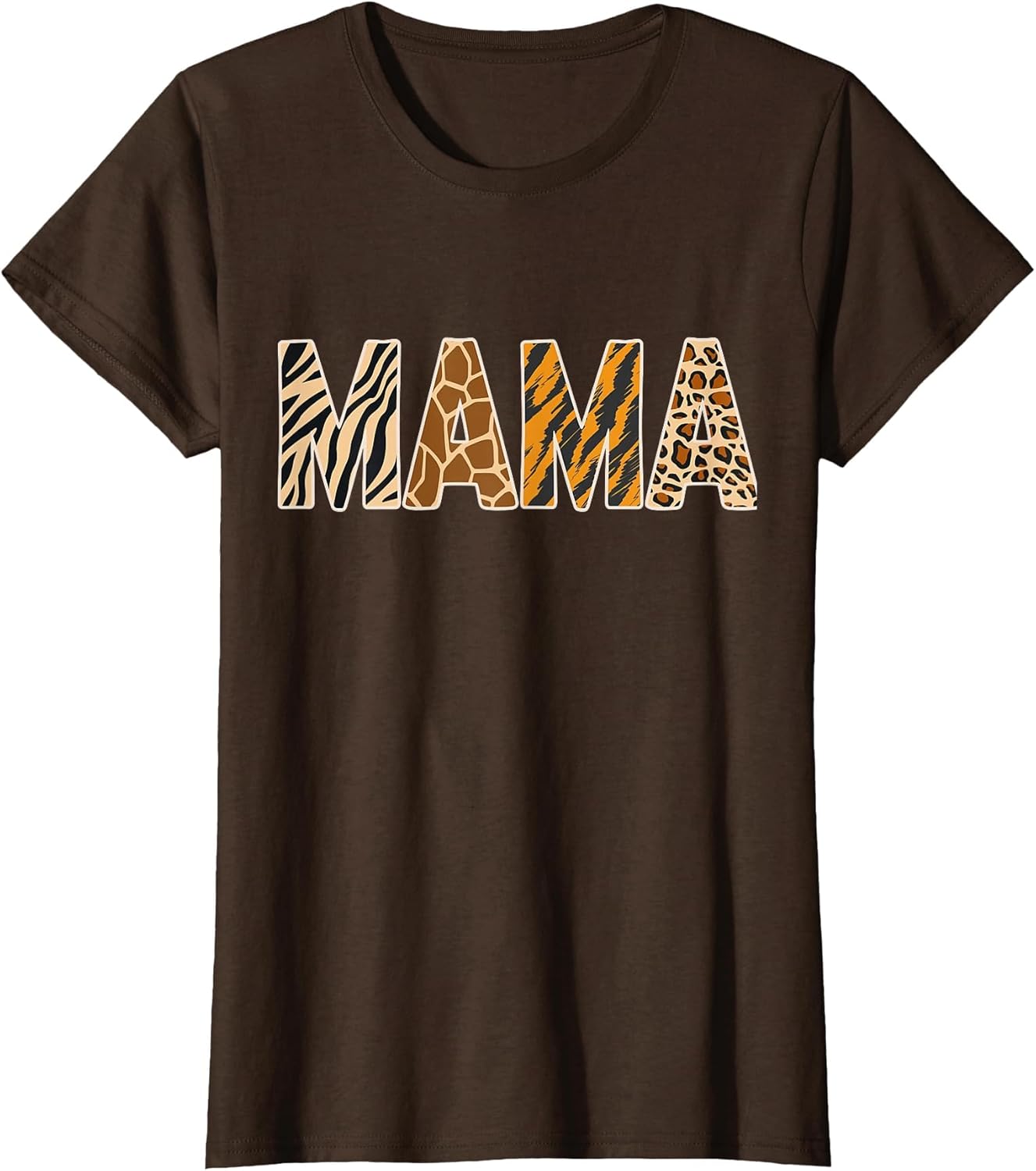 Mama Wild Animal Print Zebra Giraffe Tiger Leopard Mother