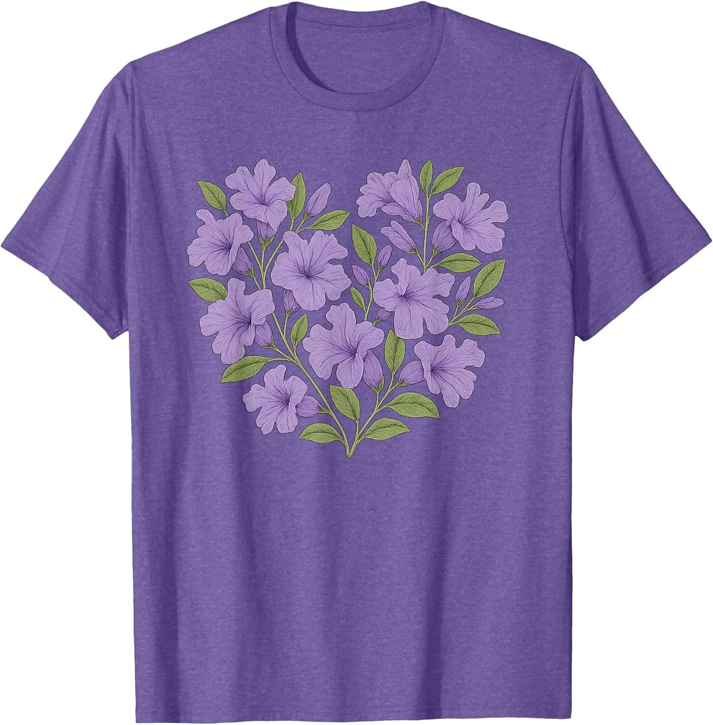 African Jacaranda Tree Flower Heart South Africa Pattern