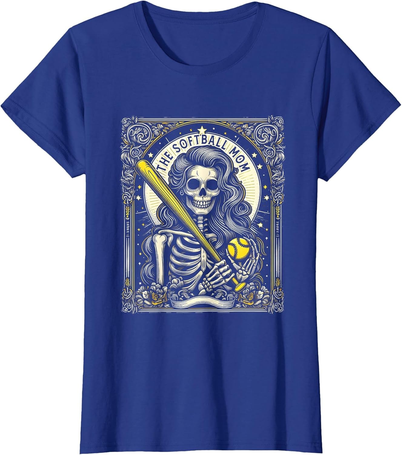 Softball Mom Tarot Card Skeleton Softball Mama Mothers Day