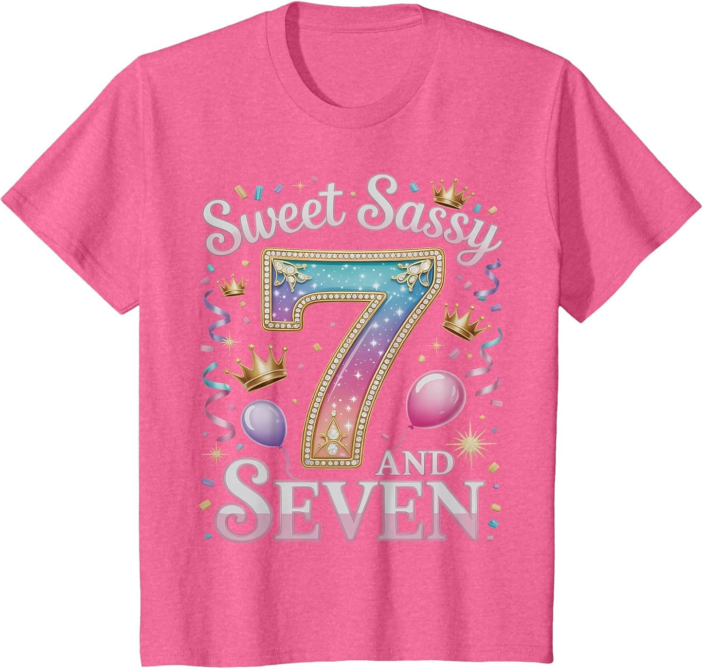 7 Years Sweet Sassy and Seven Girl Outfit 7th Birthday