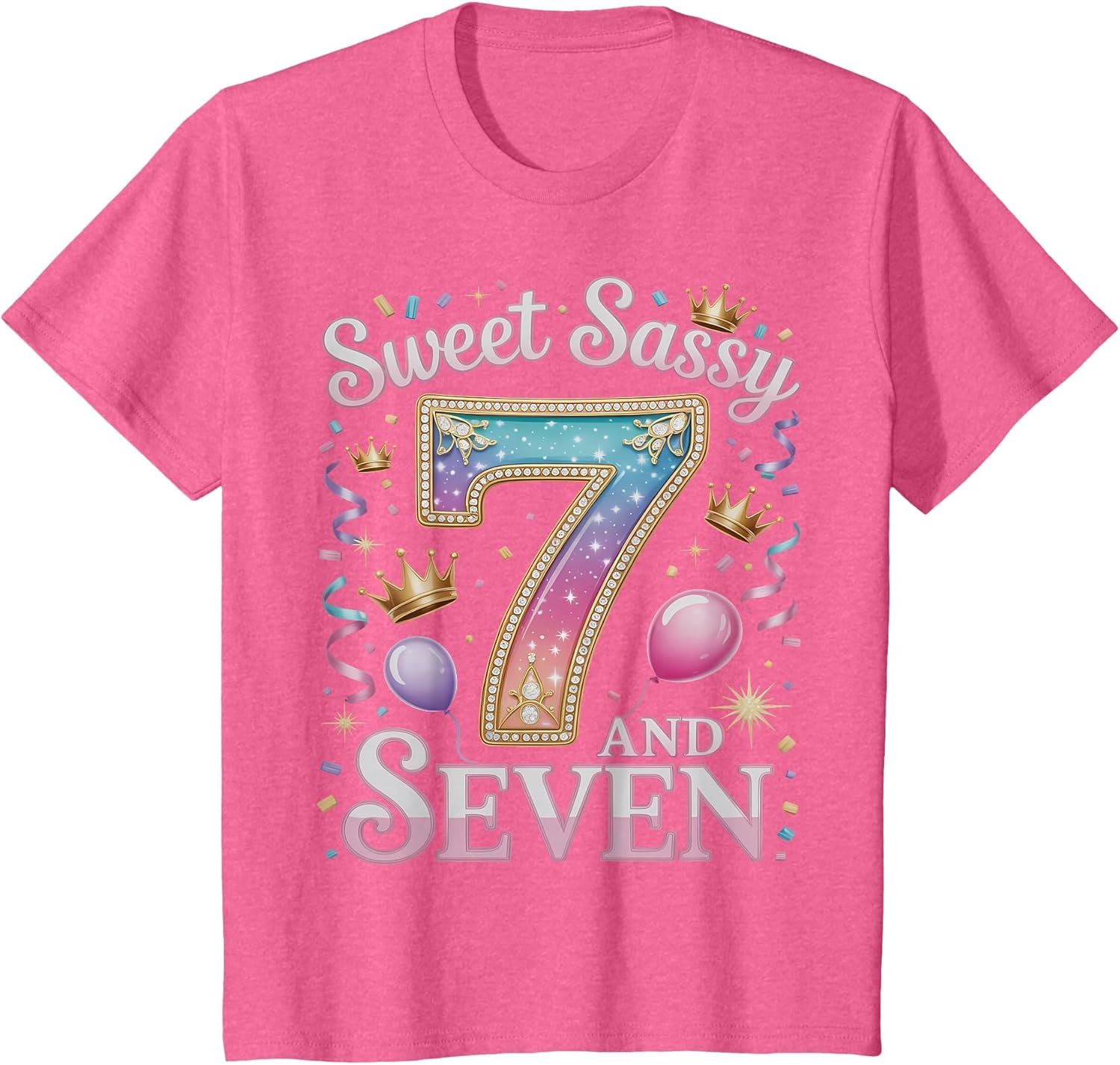 7 Years Sweet Sassy and Seven Girl Outfit 7th Birthday