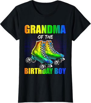 Grandma Birthday Boy Roller Skating Birthday Matching Family