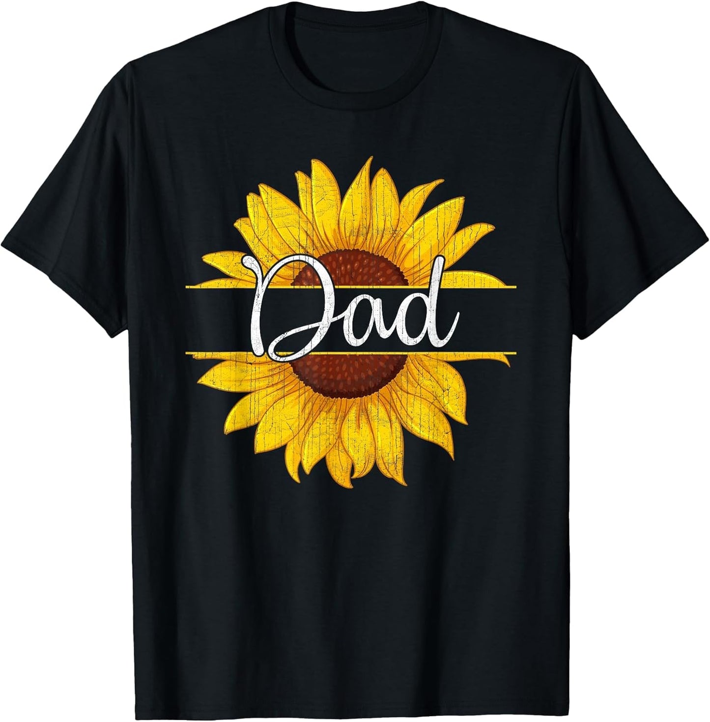 Summer Vintage Yellow Sunflower Graphic Sunflower Dad