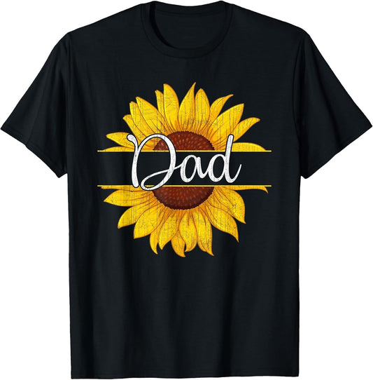 Summer Vintage Yellow Sunflower Graphic Sunflower Dad