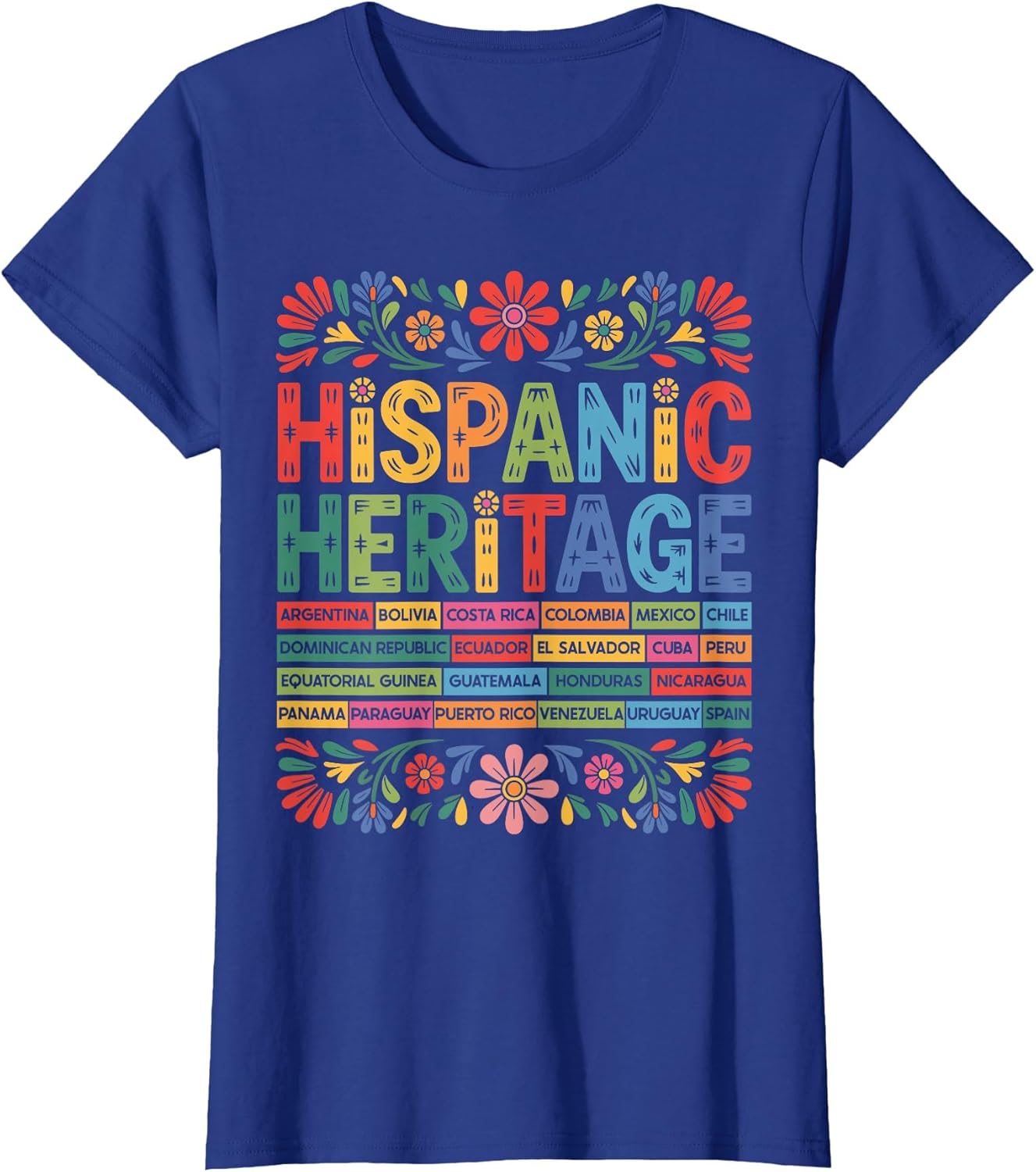 Flower Latin Countries Flag National Hispanic Heritage Month