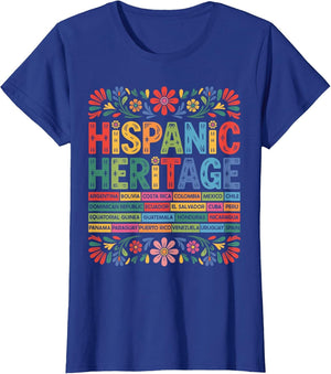 Flower Latin Countries Flag National Hispanic Heritage Month