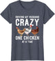One Chicken at A Time Shirt Funny Chicken Lady Wife Mom