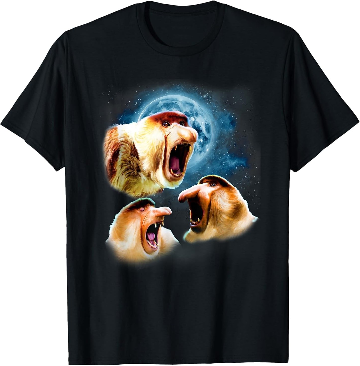 Howling at The Moon Shirt - Funny Proboscis Monkey