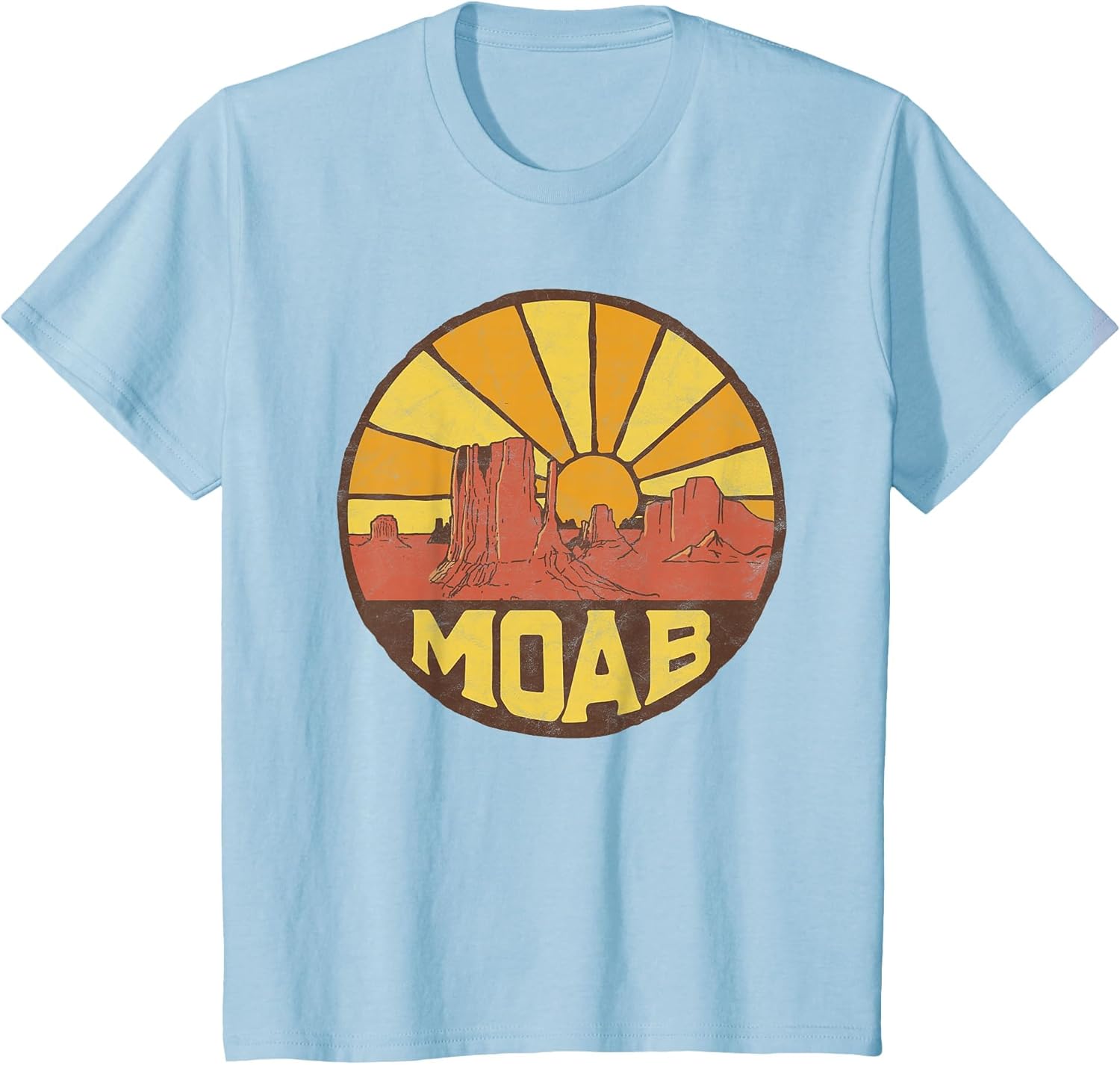 Retro Moab, Utah - Vintage Desert Sunset 80s Graphic