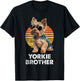 Cool Retro Yorkie Brother Funny Vintage Dog Owner