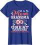 I'm A Mom Grandma A Great Grandma Nothing Scares Me Floral