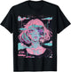 Anime Girl Vaporwave Glitchcore Pastel Goth Distressed