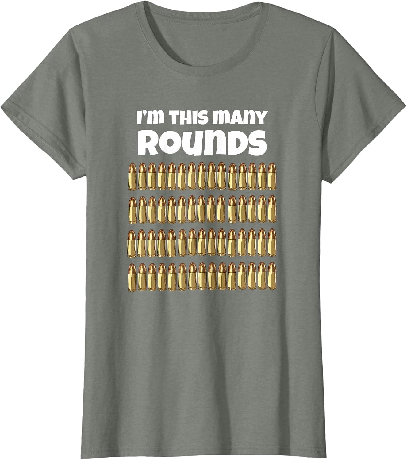 I'm This Many Rounds Funny 60th Birthday for Gun Lover