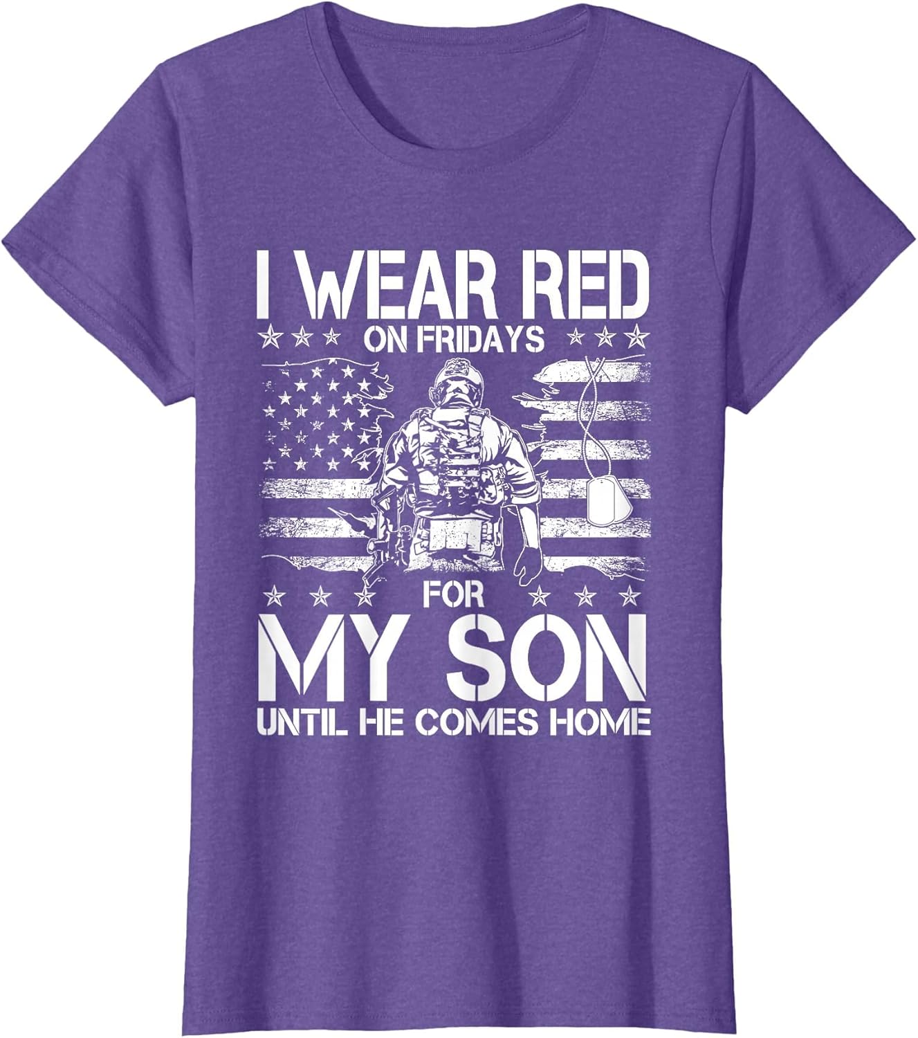 I Wear Red On Fridays for My Son Until He Comes Home Veteran