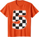 Kids Birthday Boy 5 Five Race Car 5th Birthday Racing Car Flag