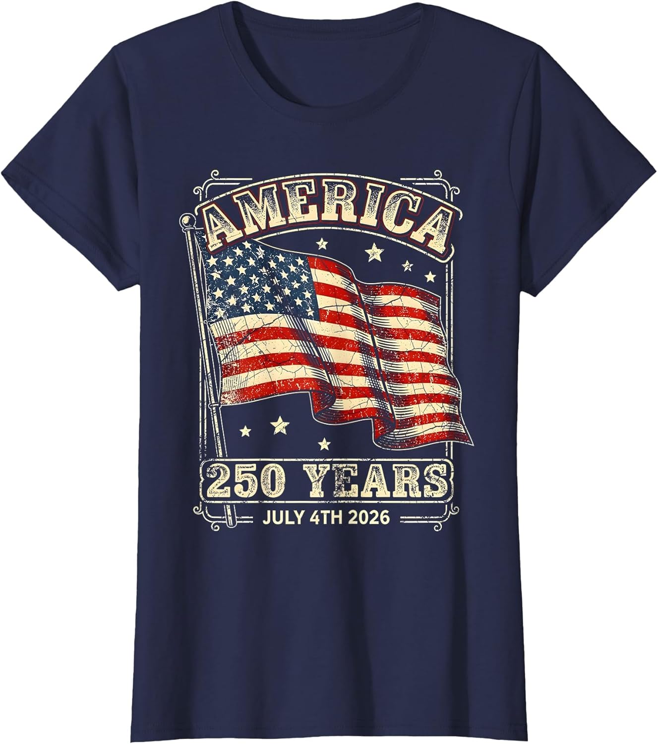 Vintage America 250 Years 1776-2026 250th Birthday 4th July