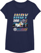 Indy 500 Indianapolis Motor Speedway Distressed Chrome Neon