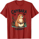 Capybara Is My Therapy Animal Lover Design