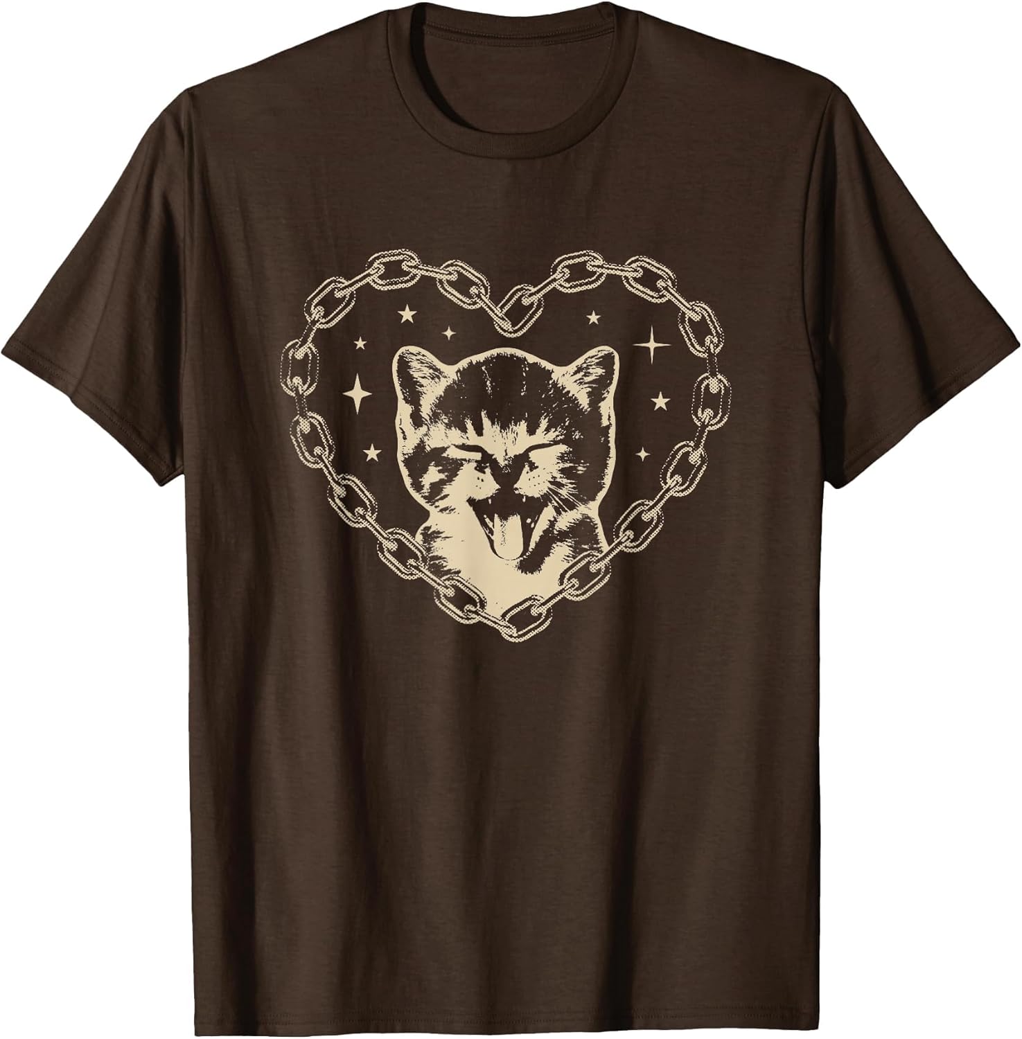 Cute Y2K Cat Heart Emo Goth 90s 2000s Vintage Graphic