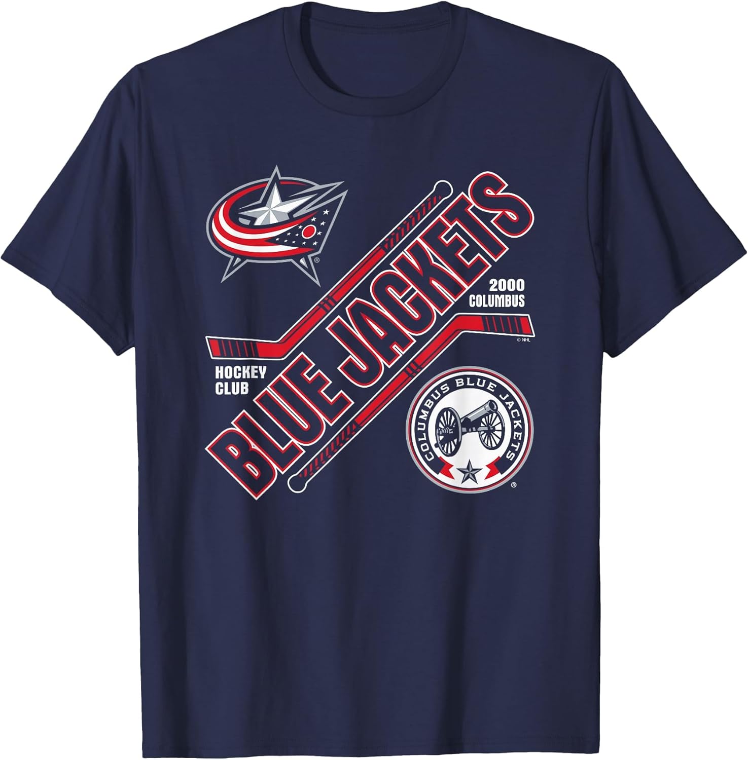 Columbus Blue Jackets Force Navy Officially Licensed