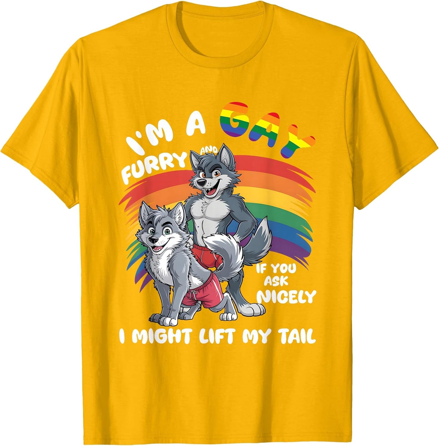 I'm A Gay Furry Pride Month Gay LGBTQ Rainbow Fox Furry