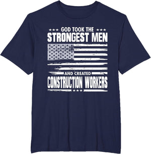 American Construction Union Worker Proud God Loving Trades