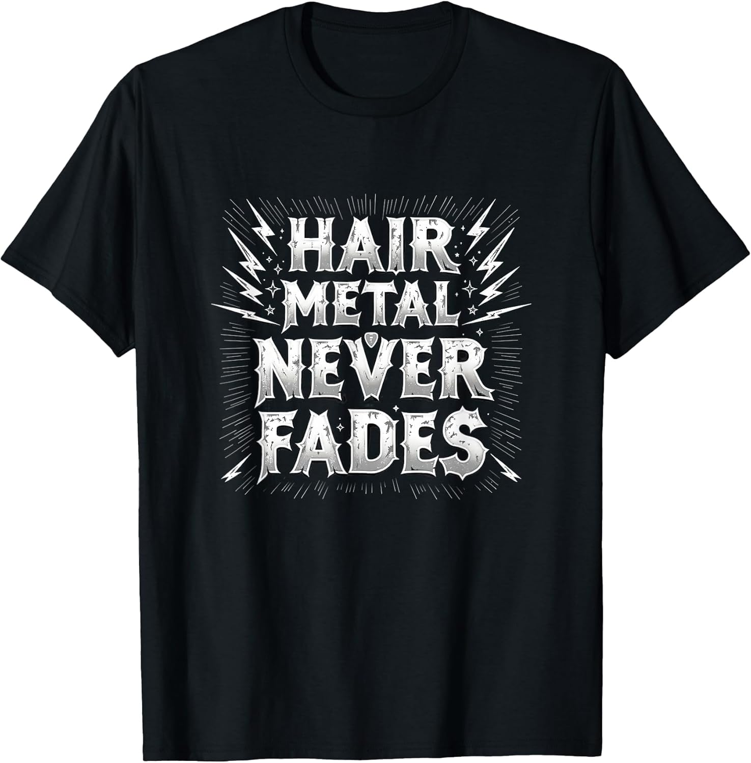 Hair Metal Never Fades 80s Rock Band Design