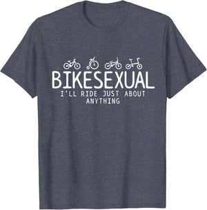 Bikesexual - Funny Bicycle Bike Cycling Shirt Gift