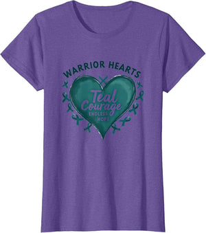 Ovarian Cancer Awareness: Warrior Hearts, Teal Courage