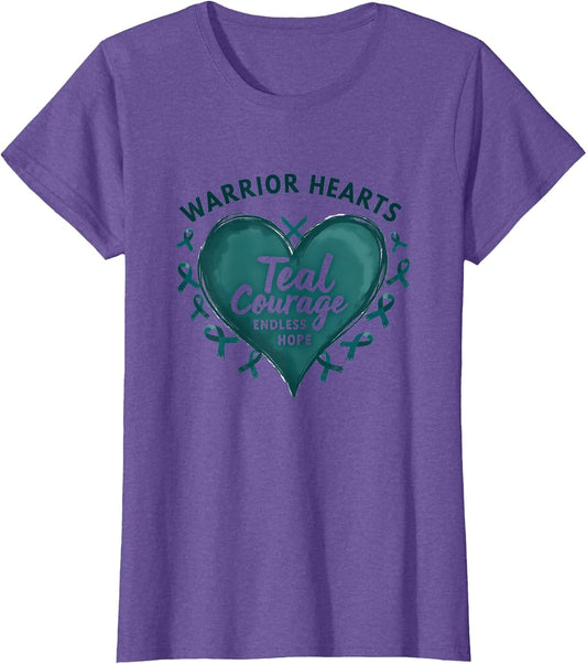 Ovarian Cancer Awareness: Warrior Hearts, Teal Courage