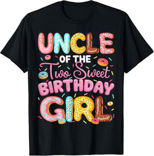 Uncle of The Two Sweet Birthday Girl Donut 2Nd Birthday