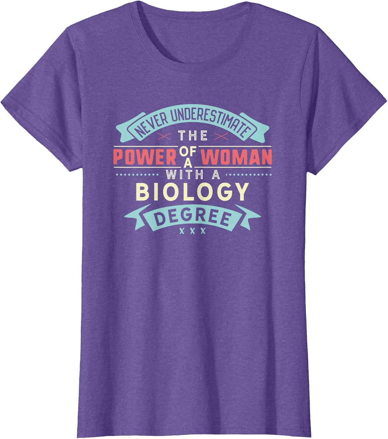 Funny Biology Degree Major Shirt Strong Woman Graduation