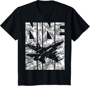 Military Fighter Jet Camo Nine Year Old Boys 9th Birthday