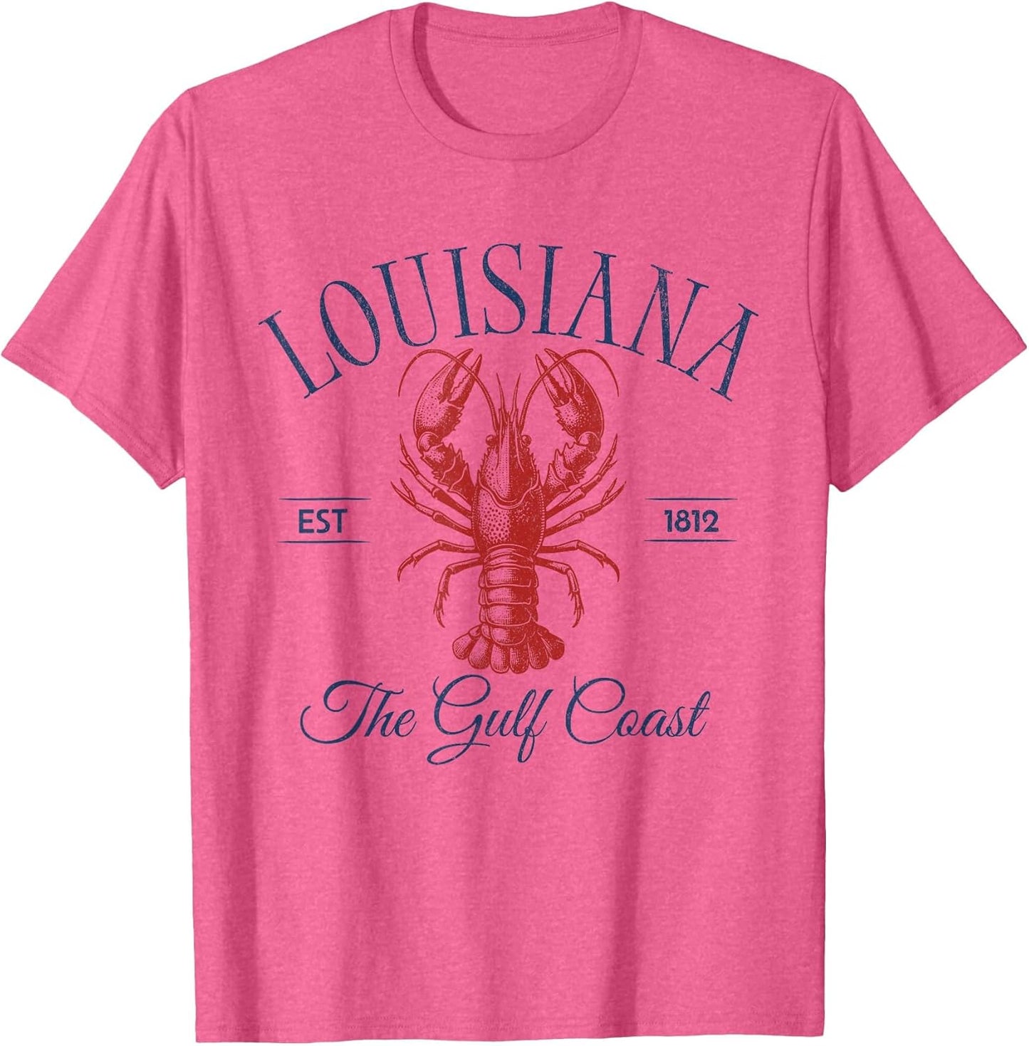Louisiana EST 1812 Crawfish Retro Trendy Fisherman Aesthetic