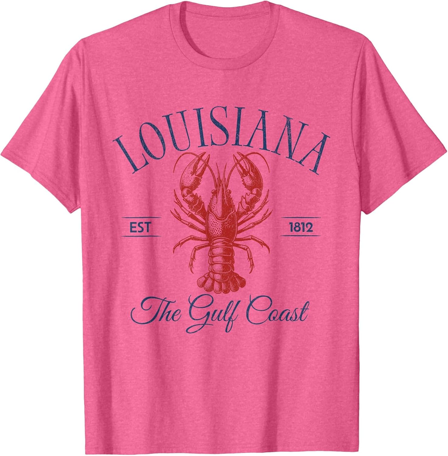 Louisiana EST 1812 Crawfish Retro Trendy Fisherman Aesthetic