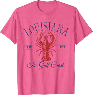 Louisiana EST 1812 Crawfish Retro Trendy Fisherman Aesthetic